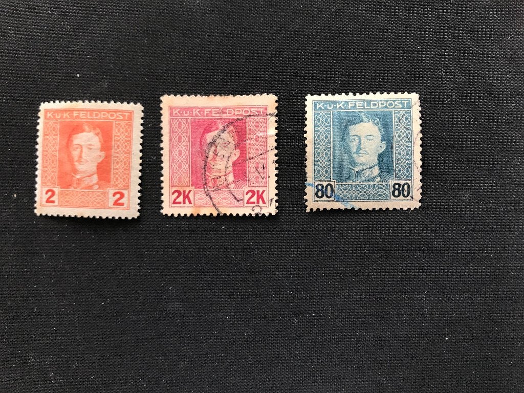 postzegels Oostenrijk Hongarije Feldpost Veldpost, Postzegels en Munten, Verzenden, Gestempeld