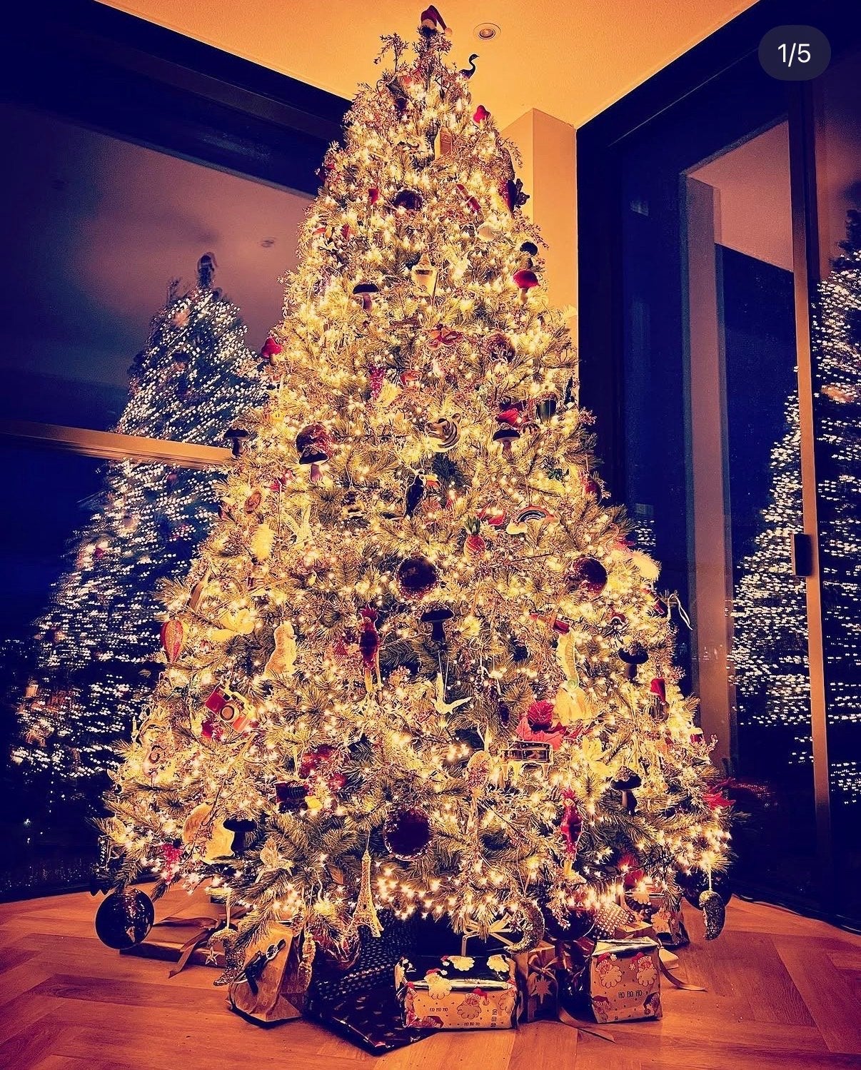 Triumph Tree kunstkerstboom Romagne blauw D 168 H 260 cm, Diversen, Kerst, Ophalen, Zo goed als nieuw