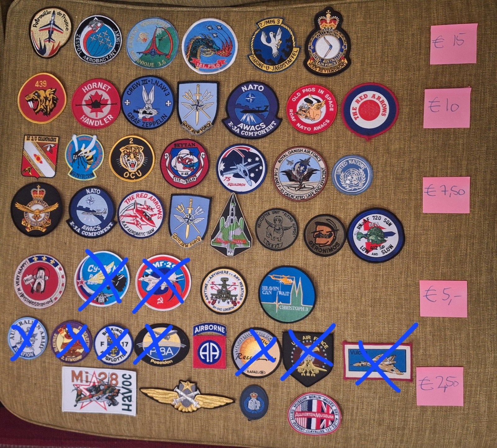 Diverse luchtmacht patches, Ophalen of Verzenden, Gebruikt