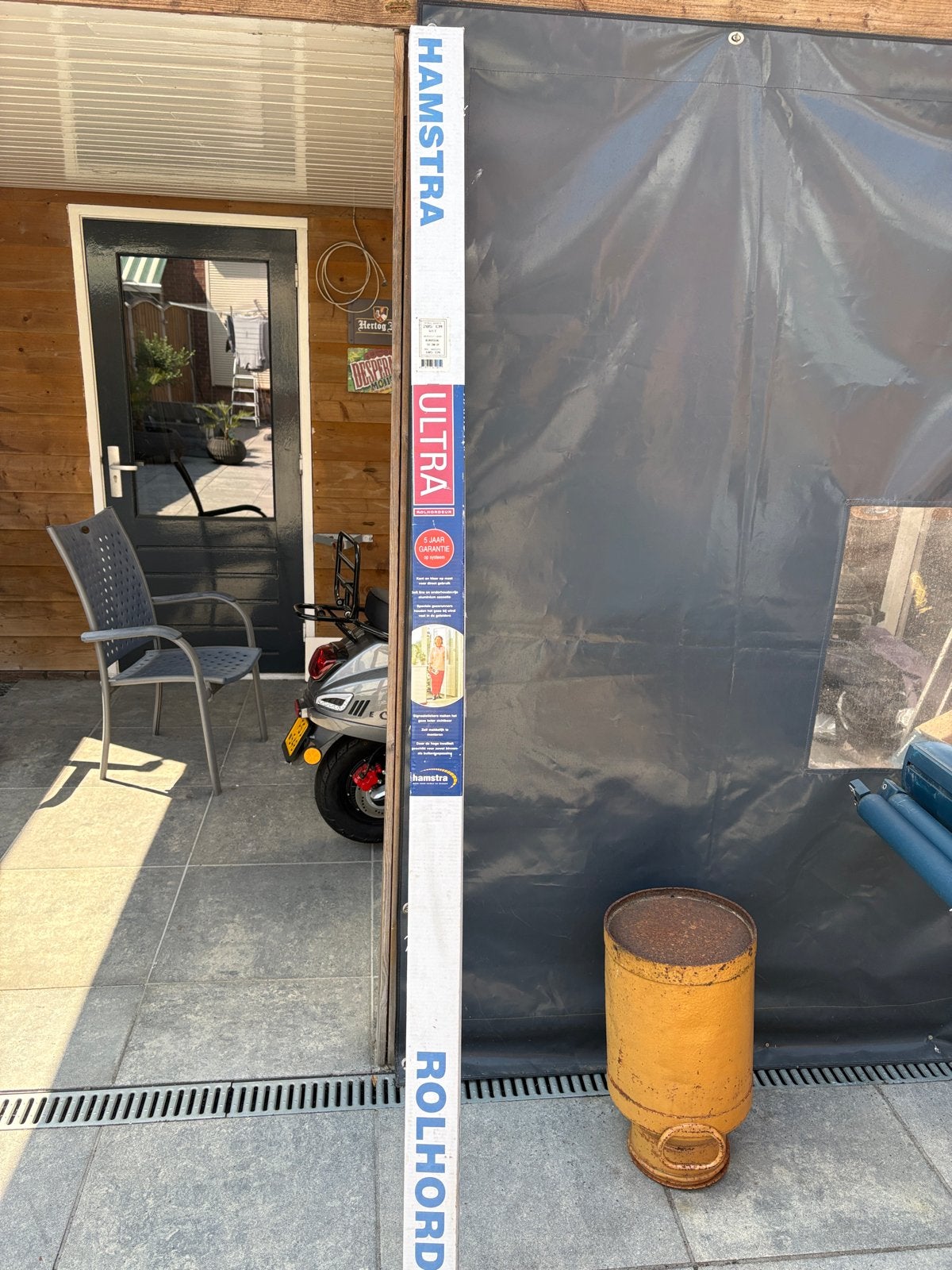 Hamstra Ultra Rolhordeur Wit - Nieuw in verpakking, Doe-het-zelf en Verbouw, Deuren en Horren, Hordeur, Nieuw, 200 tot 215 cm