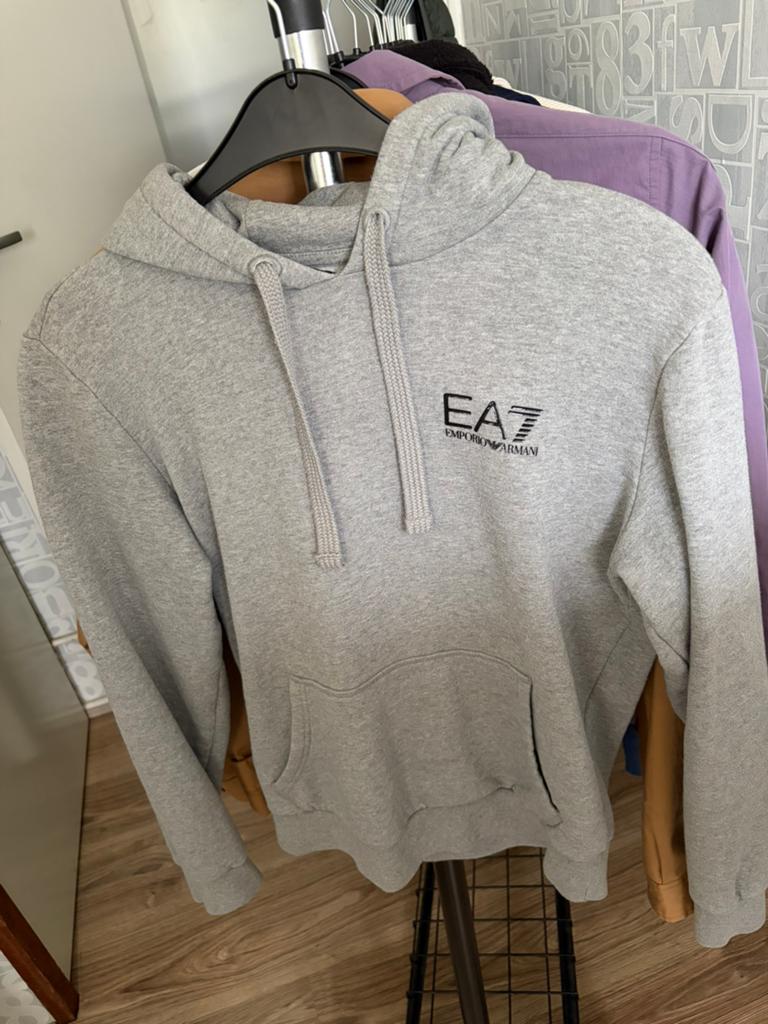 Emporio Armani hoodie., Kleding | Heren, Truien en Vesten, Ophalen of Verzenden, Gedragen, Maat 46 (S) of kleiner, Grijs