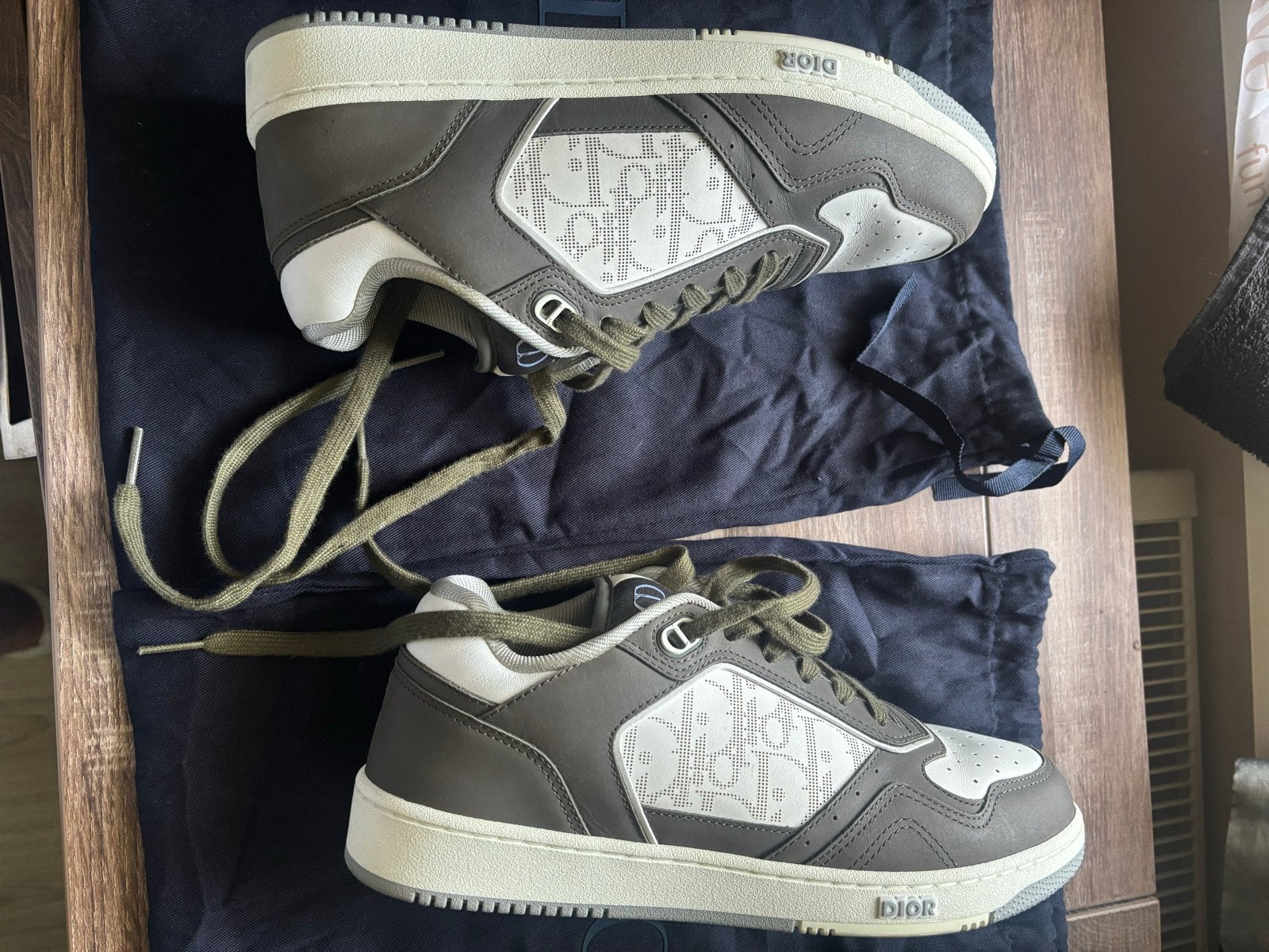 Dior Oblique Jacquard Sneakers Olijfgroen Crème Zwart, Kleding | Heren, Overige kleuren, Ophalen of Verzenden, Sneakers of Gympen