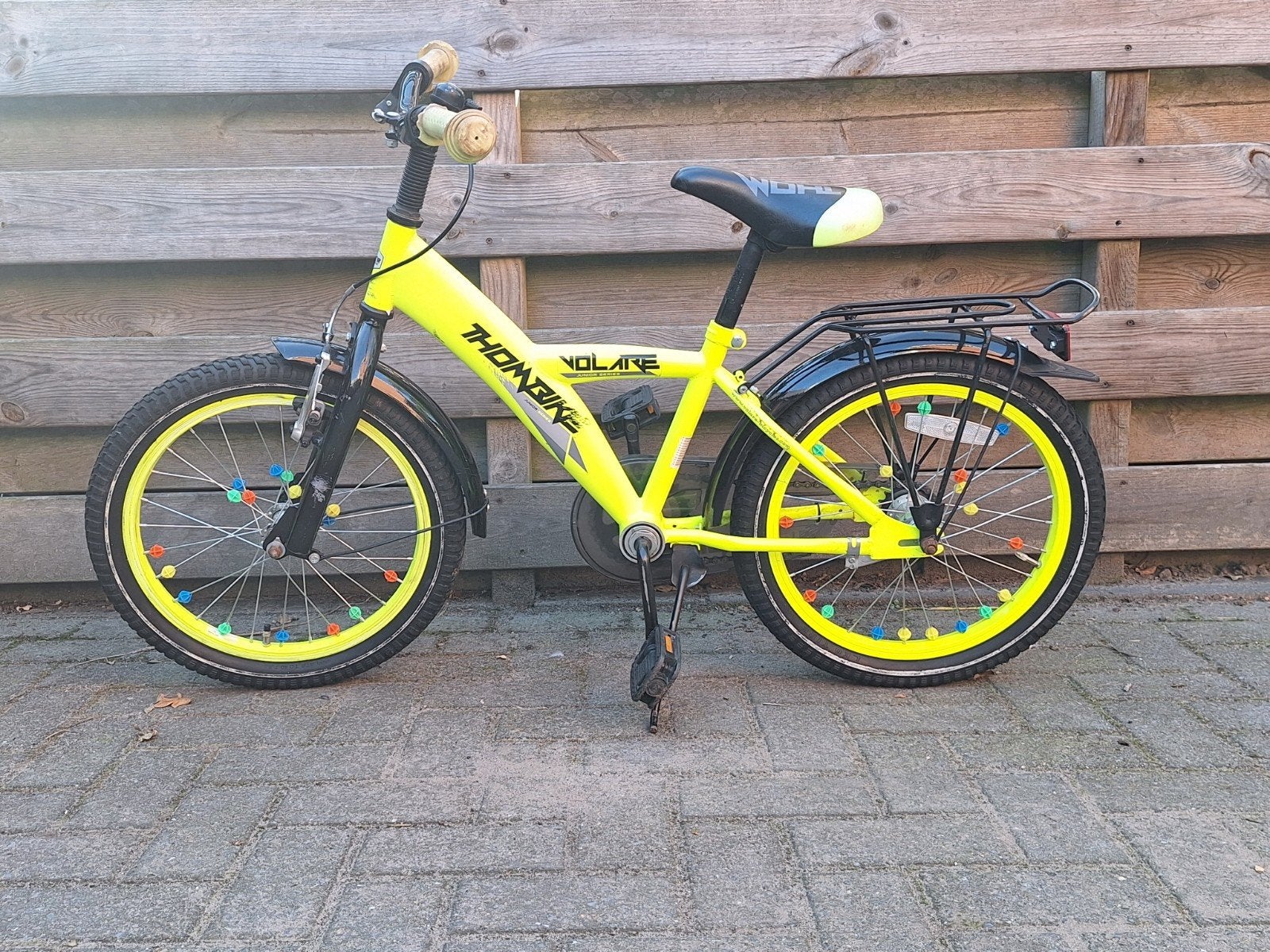 Voltare Thombike 18 inch kinderfiets - Knalgeel
