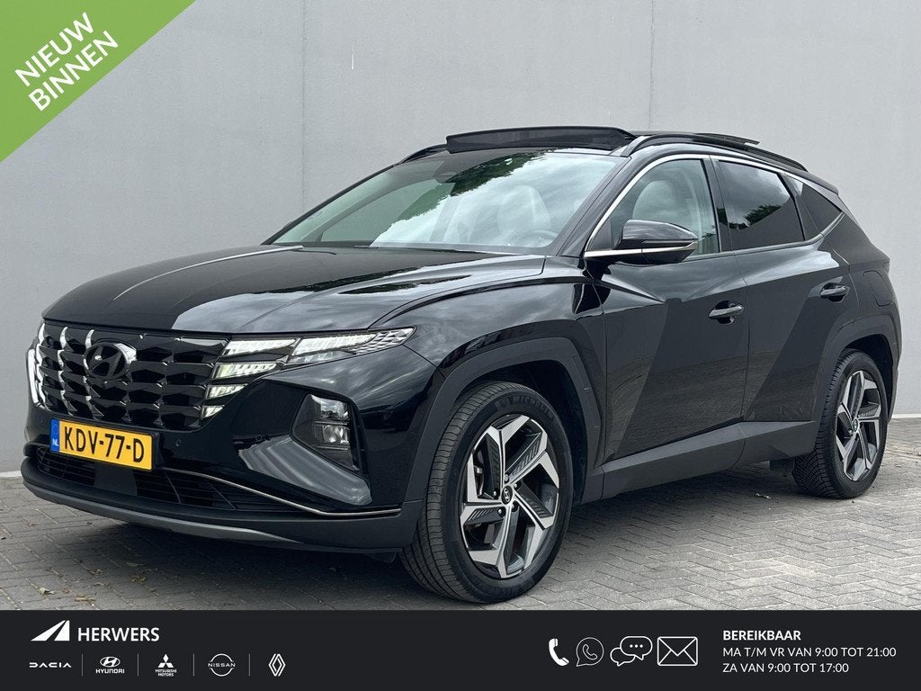 Hyundai Tucson 1.6 T-GDI PHEV Premium Sky 4WD / Panorama sch, Auto's, Hyundai, 1350 kg, 14 kWh, Gebruikt, Euro 6