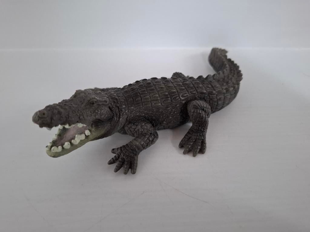 Schleich dier set 14378 Krokodil, Ophalen of Verzenden, Gebruikt, Reptiel of Amfibie, Beeldje of Figuurtje