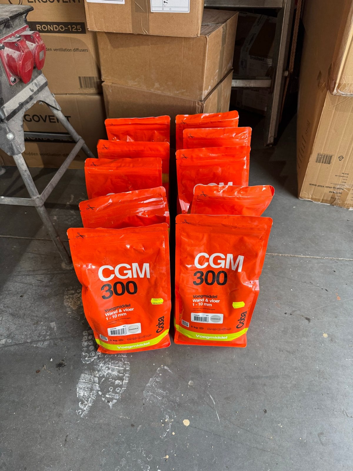 CGM Voegmiddel Zilvergrijs - 10 zakken van 5kg, Ophalen, Nieuw