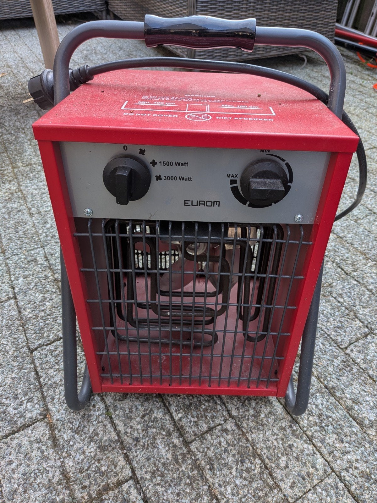 Eurom Bouwkachel 3000 Watt - Elektrische Kachel, Ophalen