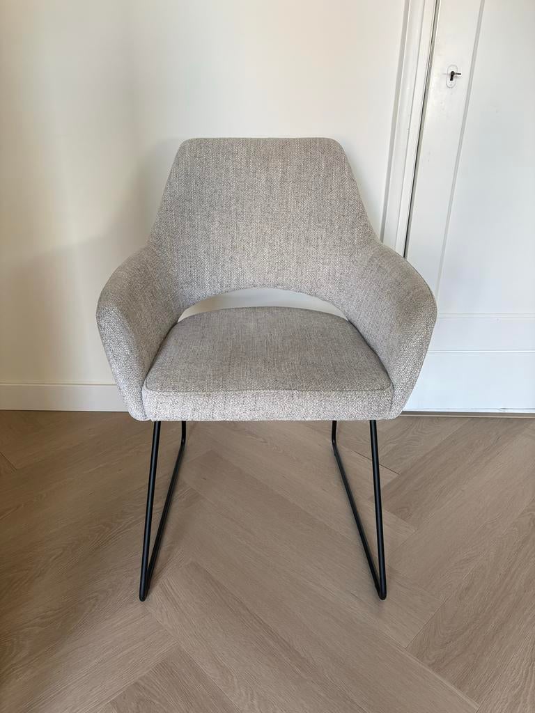 Jesper Home Yanai Eetkamerstoel Pigeon - Luxe en Comfortabel, Gebruikt, Ophalen of Verzenden, Eén, Stof