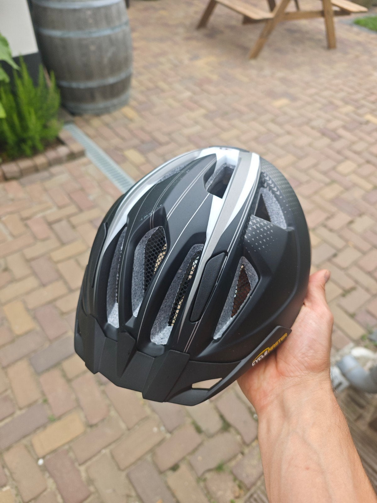 Fietshelm Cyclemaster S/M (54-59 cm) - Zwart/Grijs, Fietsen en Brommers, Ophalen, M, Zo goed als nieuw, Heer of Dame