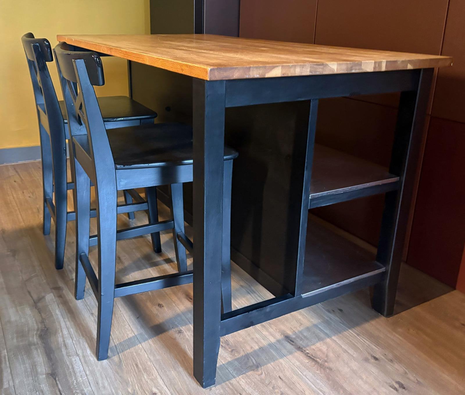 Keuken eiland Ikea Tornviken, Huis en Inrichting, Ophalen, Gebruikt, Inclusief barstoelen