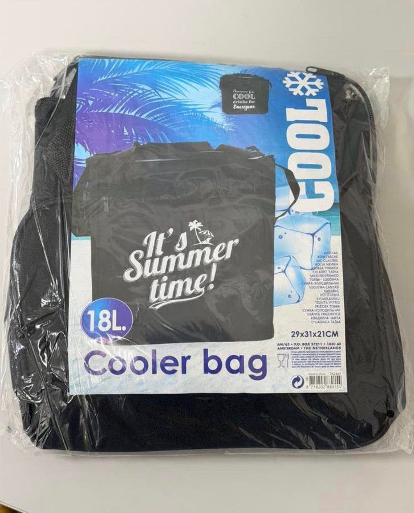 Koeltas 18L 18-liter Cooler Bag It’s Summer Time Zwart Nieuw, Caravans en Kamperen, P, Koeltas, P, P