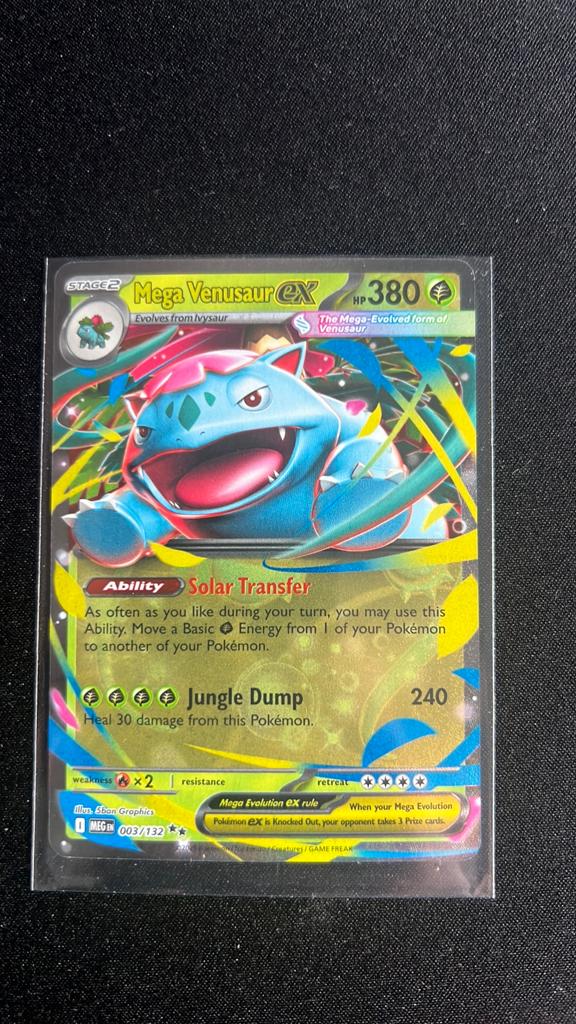 Mega Venusaur EX 003/132, Ophalen of Verzenden, Zo goed als nieuw