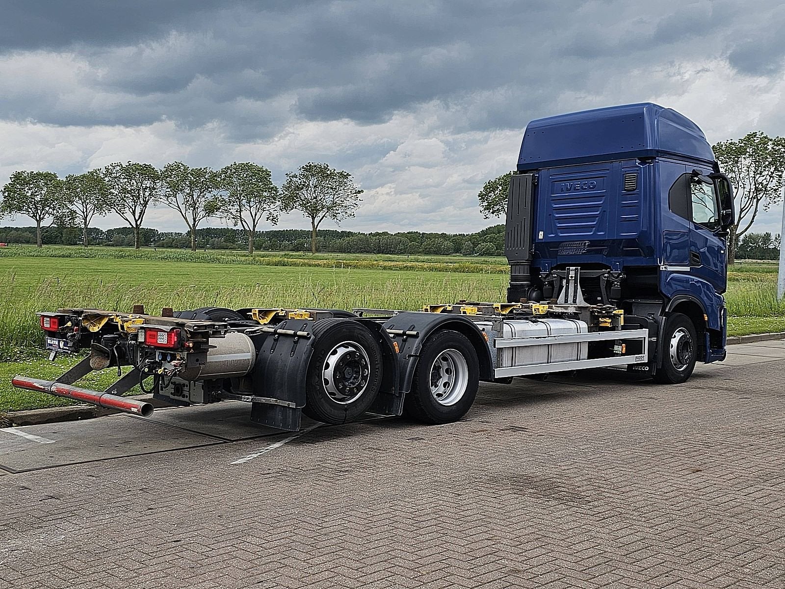 IVECO S-WAY AS260S48 6x2 steer intarder, Automaat, Euro 6, Iveco, Blauw