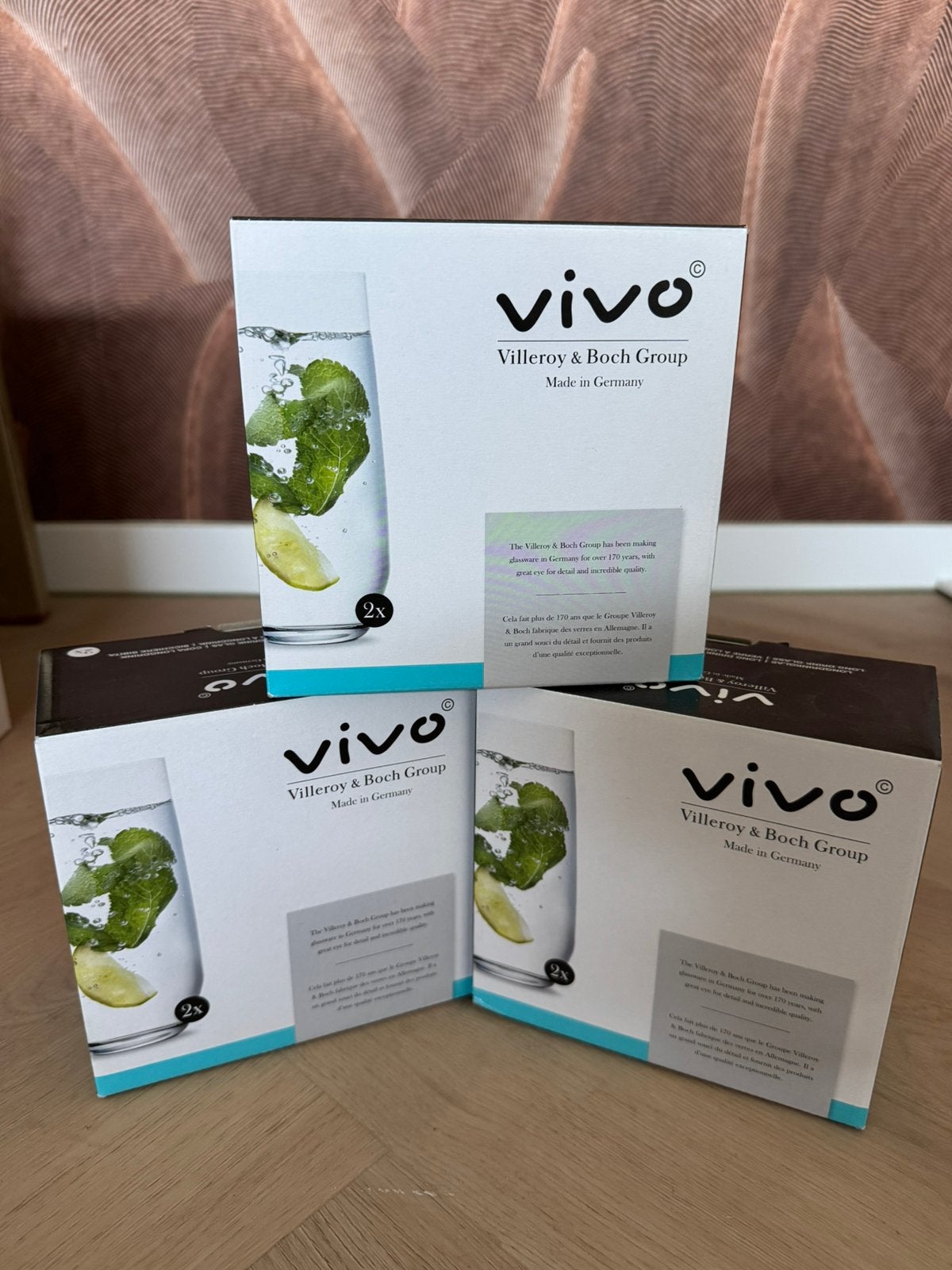 Glazen VIVO, Huis en Inrichting, Keuken | Servies, Glas of Glazen, Vivo, Nieuw, Ophalen of Verzenden