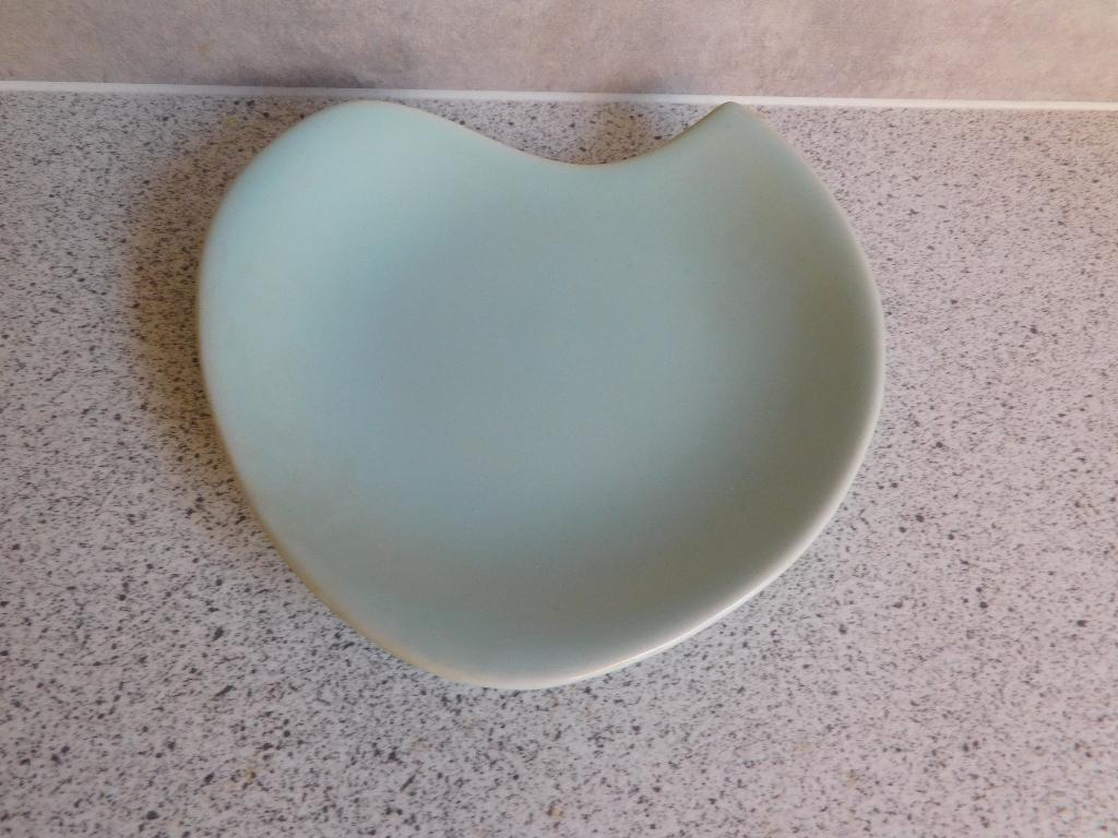 Bord 14 cm. Turquoise Driehoekjes Huizen Holland, Ophalen of Verzenden