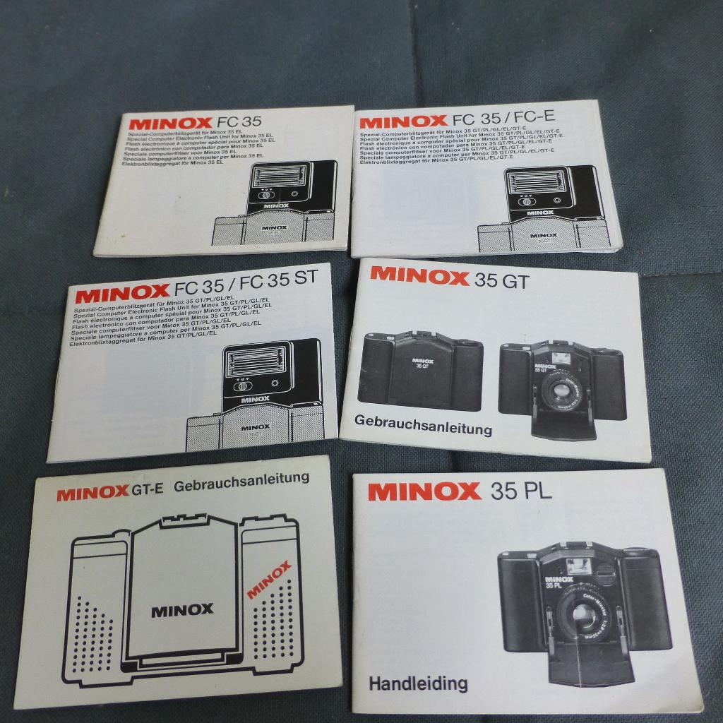 Minox camera en flitsers gebruiksaanwijzing, Ophalen of Verzenden, Zo goed als nieuw, Compact, Overige Merken