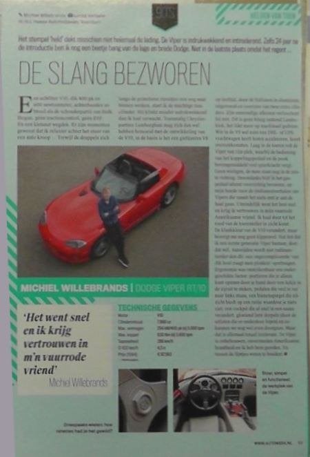 Chrysler / Dodge Viper SRT10 SR I en II ? 11x autotest, Ophalen, Gelezen, Overige merken