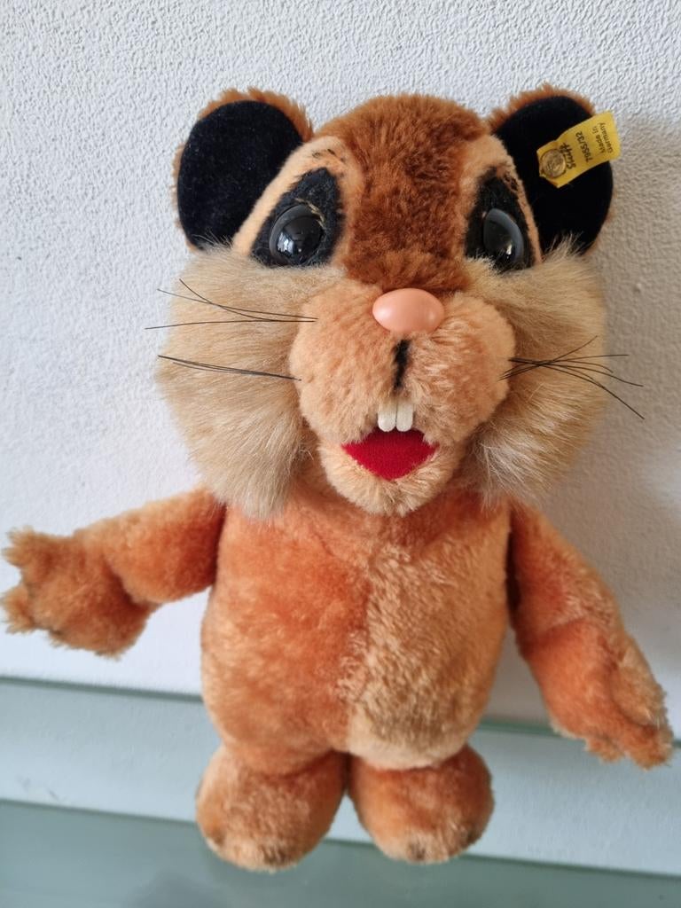 Orig, STEIF, 7955/32, GOLDIE HAMSTER,34cm,Knoop/Label,Inwst!, Ophalen of Verzenden, Zo goed als nieuw