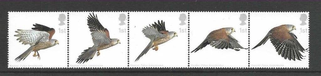 Engeland 2076-2079 Roofvogels strip  jaar 2003 postfris, Verzenden, Postfris, Overige thema's