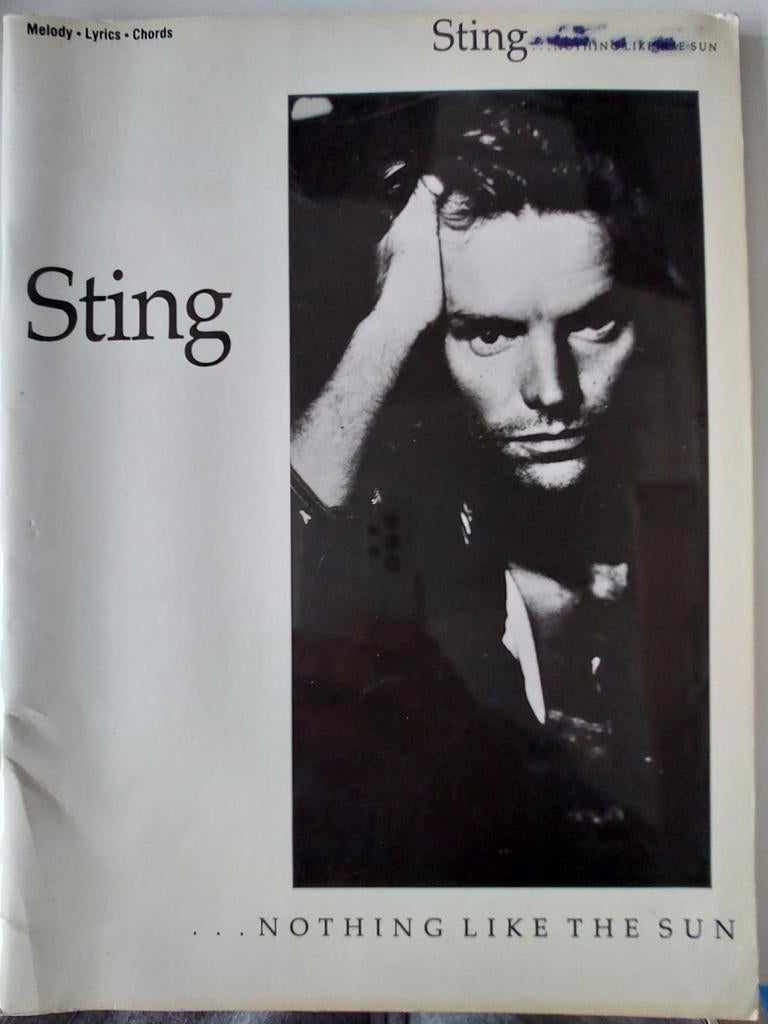Sting - Nothing Like The Sun (Melody, Lyrics, Chords), Muziek en Instrumenten, Ophalen of Verzenden, Gebruikt