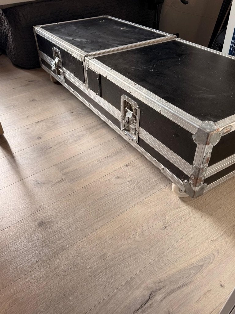 Stevige flightcase voor stage piano op wielen, Ophalen, Gebruikt, Keyboard of Synthesizer, Flightcase