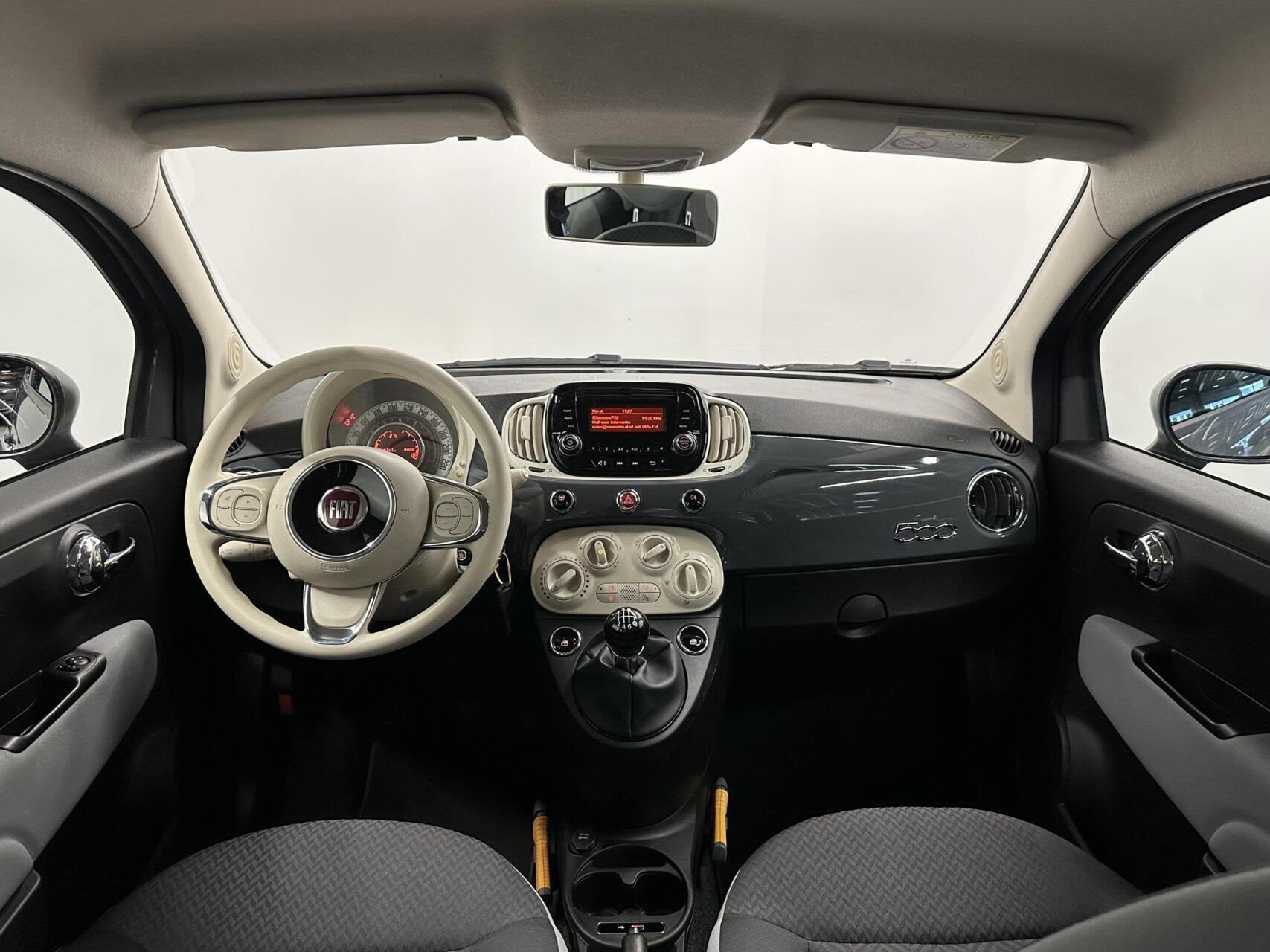 Fiat 500 1.0 Hybrid Pop AIRCO 37000 KM., Voorwielaandrijving, Stof, Euro 6, Met garantie (alle)