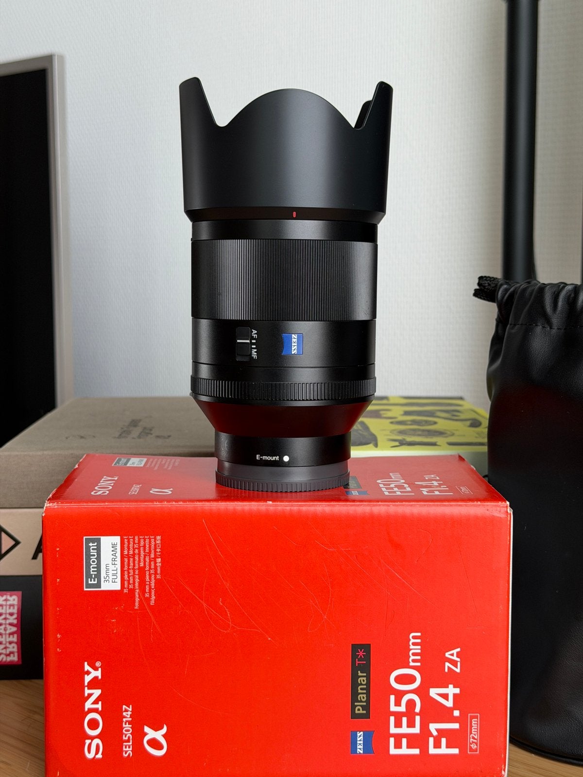 Sony Zeiss Planar T* FE 50mm F1.4 ZA SEL50F14Z, Ophalen of Verzenden, Zo goed als nieuw, Standaardlens