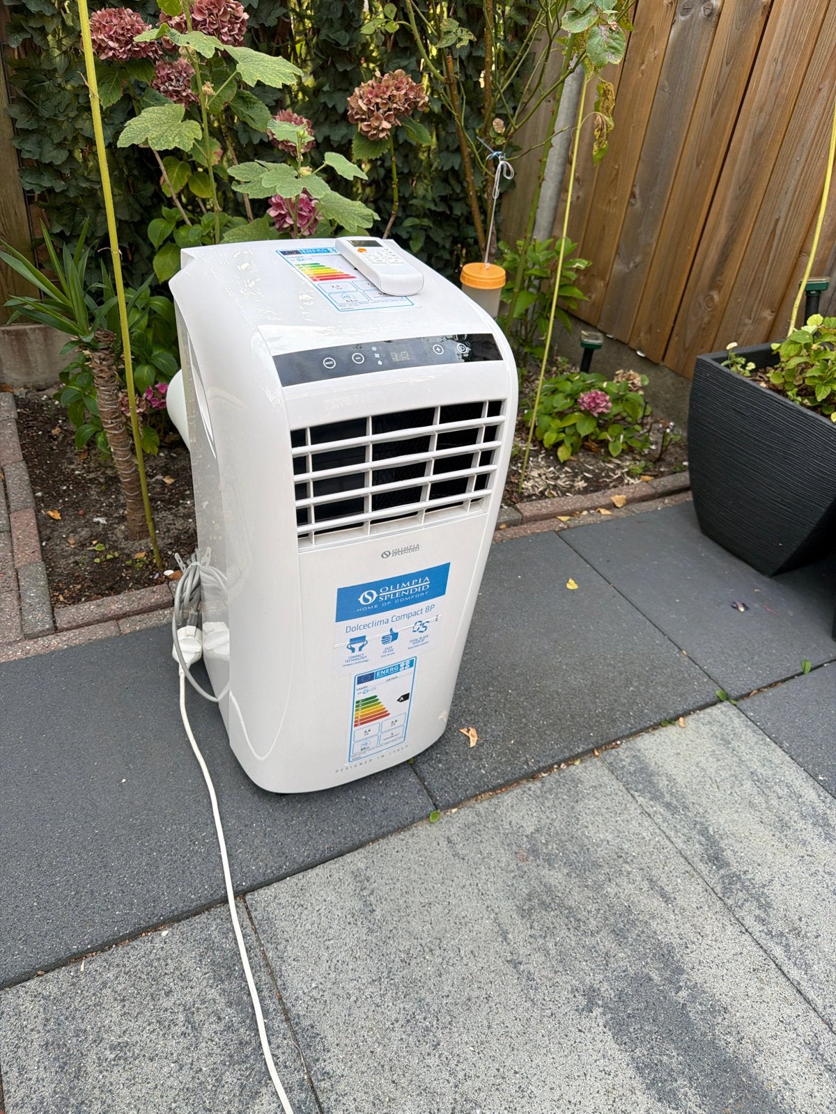 Mobiele airco Olimpia Splendid Dolceclima Compact 8P, Ophalen, Gebruikt, Minder dan 60 m³, 3 snelheden of meer