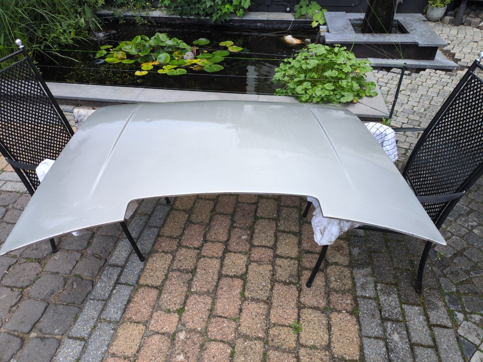 Motorkap Peugeot 504 Cabrio/Coupe - Reparatie nodig, Gebruikt, Voor, Ophalen of Verzenden, Motorkap