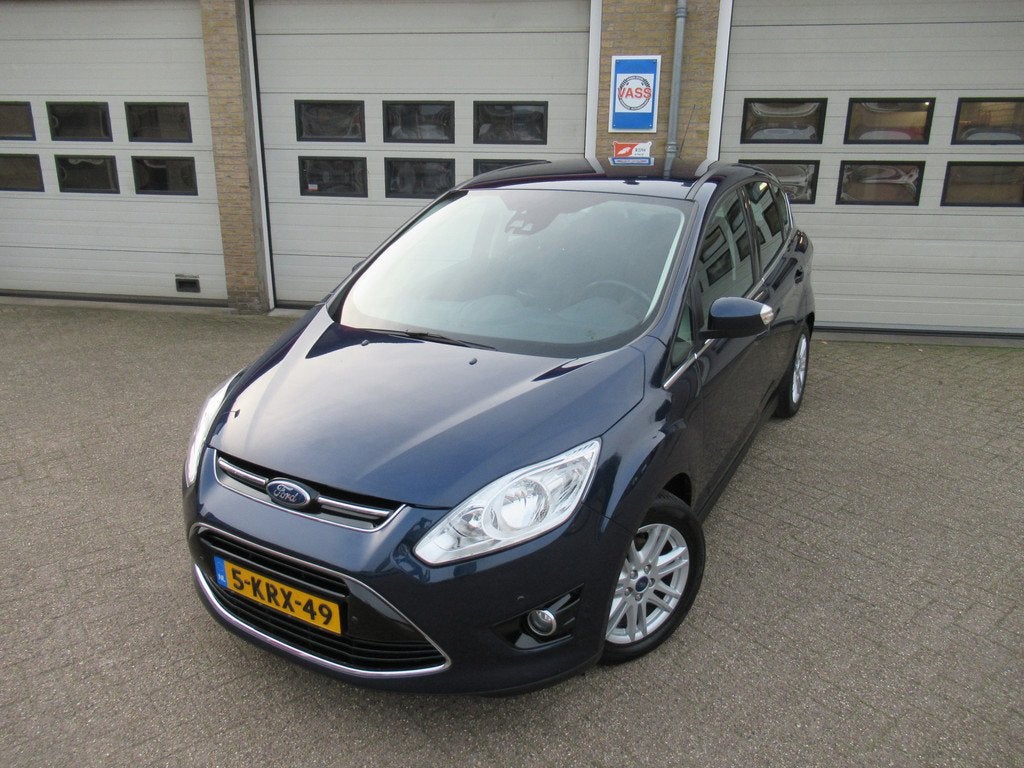 Ford C-MAX 1.0 Titanium (bj 2013), Auto's, Voorwielaandrijving, Euro 5, Gebruikt, Blauw