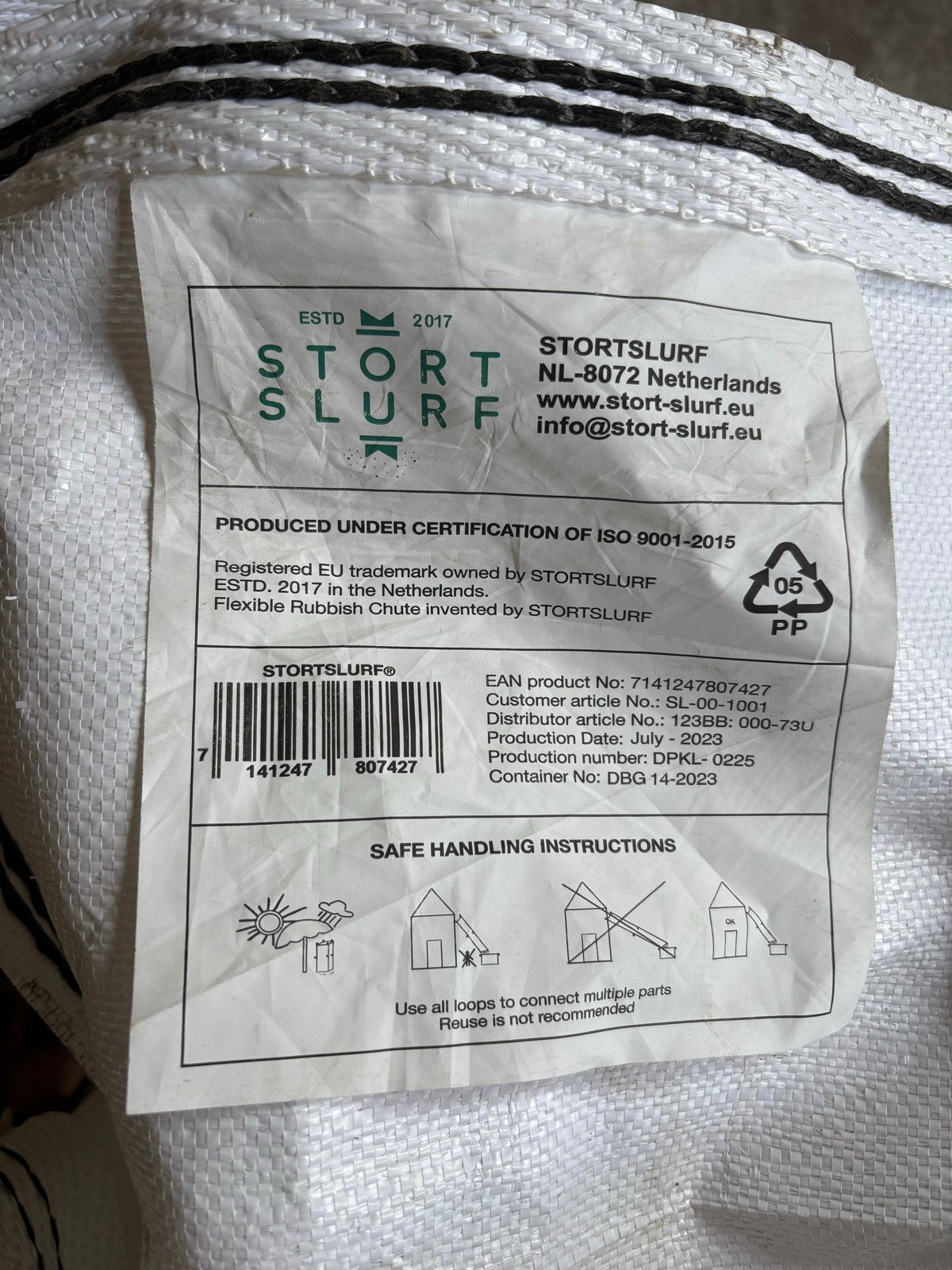 Stortslurf Verlengstuk - Stort Slurf, Ophalen, Nieuw
