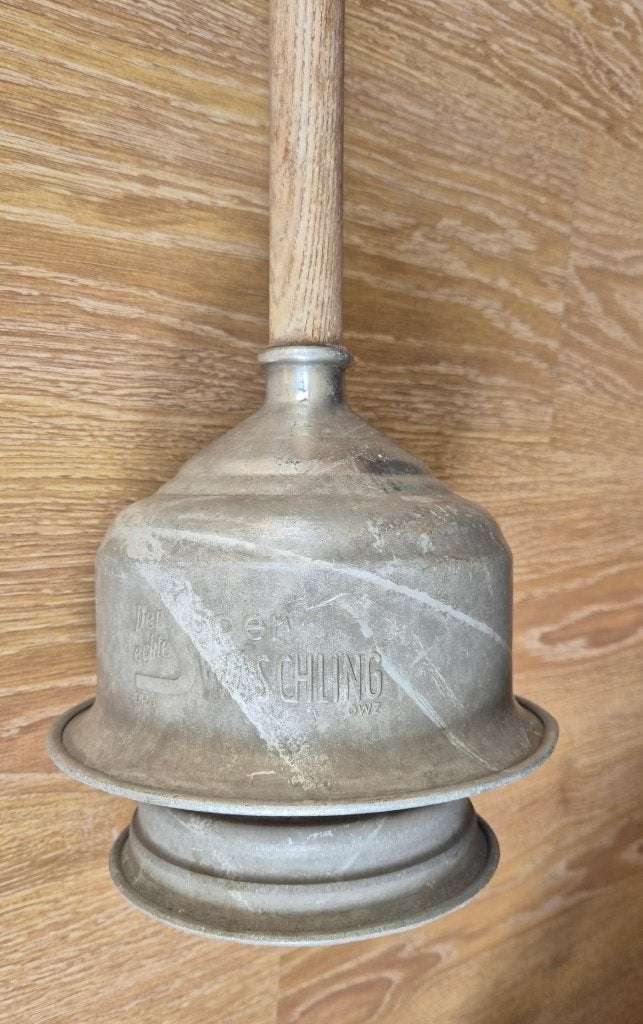Antieke zinken wasklok (wasstamper), begin jaren 50, Ophalen of Verzenden