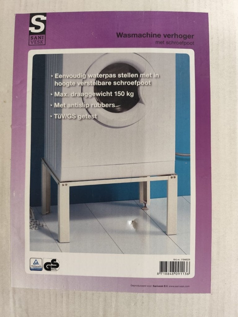 Wasmachine verhoger (Sanivesk) NIEUW, Witgoed en Apparatuur, Onderdelen en Toebehoren, Ophalen, Nieuw