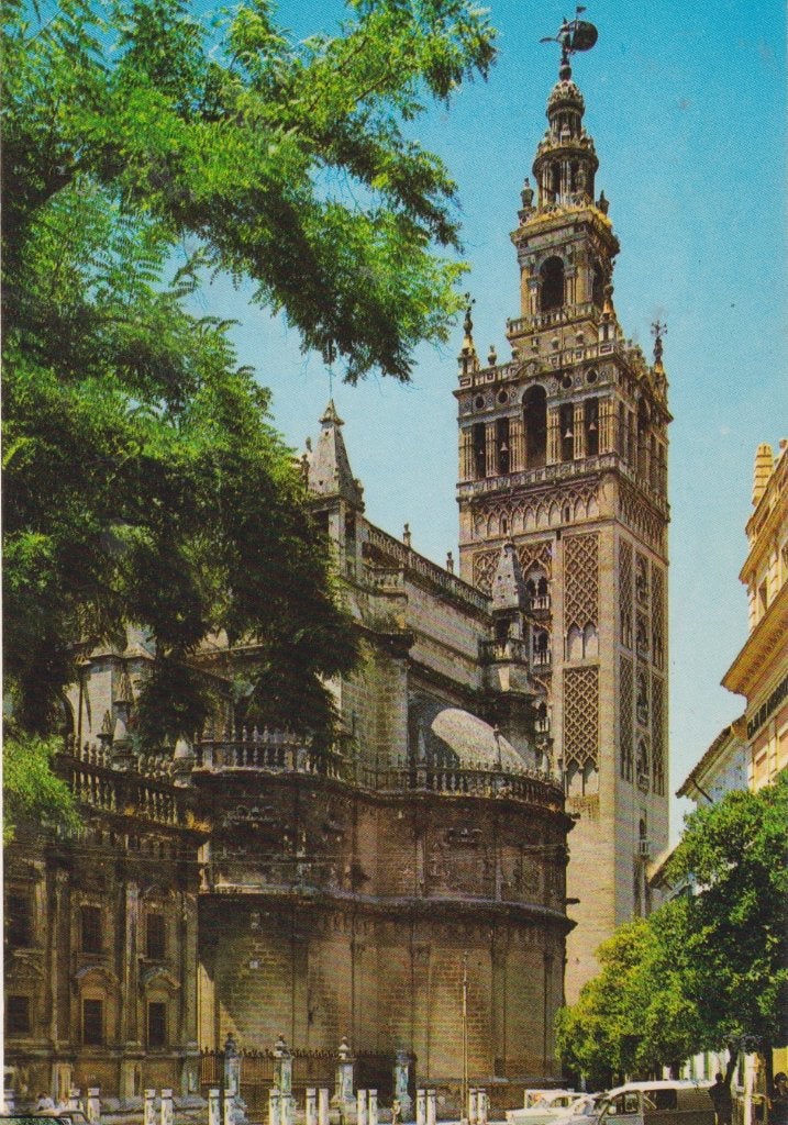 Spanje 1988 Sevilla La Giralda kerk Gmunden Oostenrijk, Verzenden, 1980 tot heden, Gelopen, Gebouw