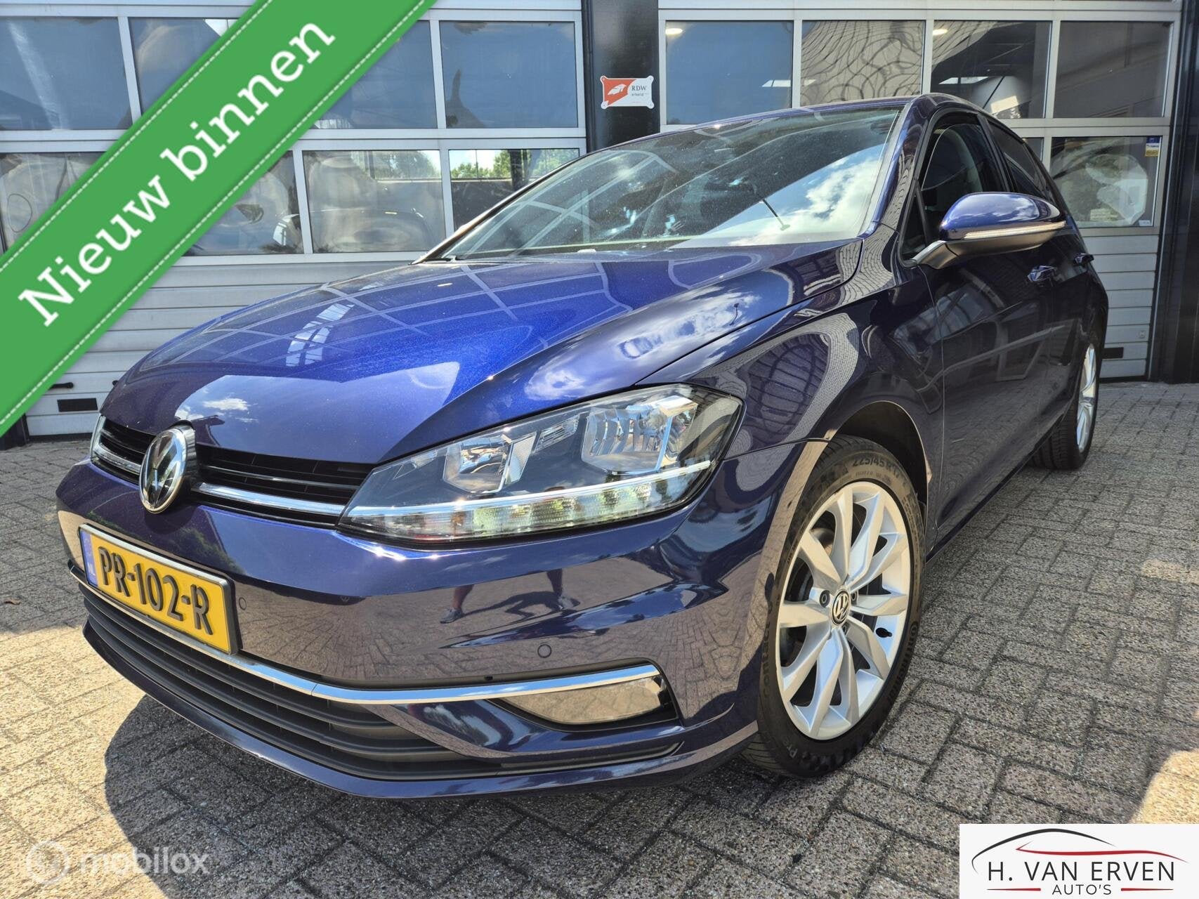 Volkswagen Golf 1.0 TSI Highline APPLE CARPLAY NAVI LED NAP, Blauw, Origineel Nederlands, Bedrijf, Handgeschakeld