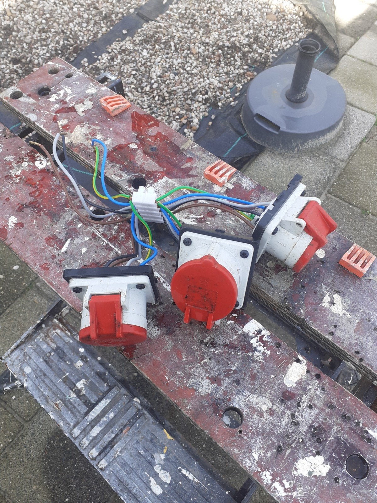 Wanddozen met bedrading 380v, Ophalen, Gebruikt, Overige typen