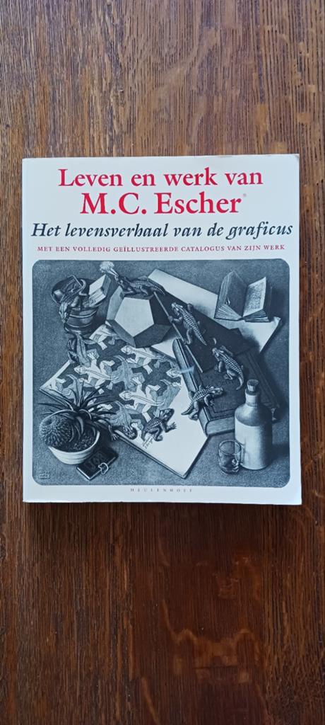 M.C.ESCHER LEVEN EN WERK VAN LEVENSVERHAAL VAN EEN GRAFICUS, Ophalen of Verzenden, Zo goed als nieuw, Architecten