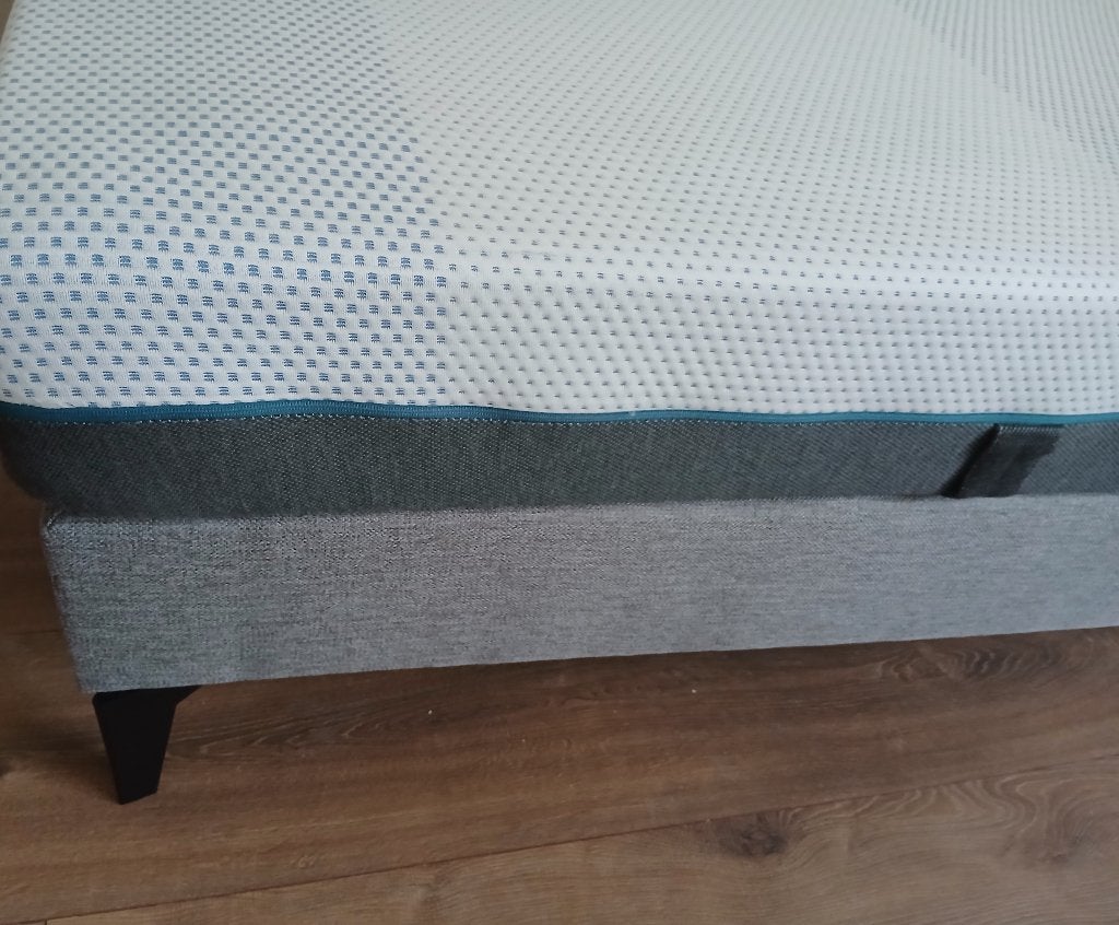 Boxspring cisano vlak Maat: 90 x 200 met matras easy pocket, Ophalen, 90 cm, Eenpersoons, Zo goed als nieuw