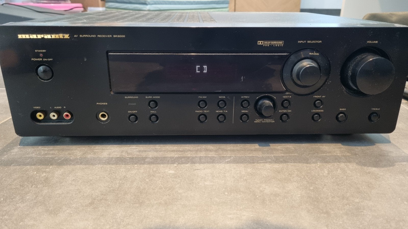 Marantz SR3000 AV Surround Receiver - Volume knop defect, Audio, Tv en Foto, Versterkers en Receivers, Ophalen