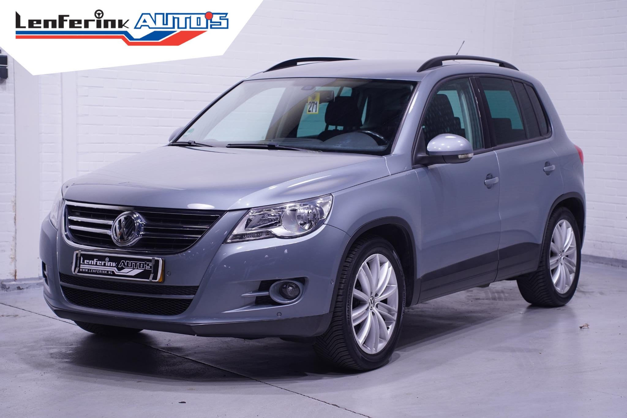Volkswagen Tiguan 1.4 TSI Trend&Fun 4Motion Clima PDC v+a St, Auto's, Stof, Gebruikt, Zwart, 4 cilinders