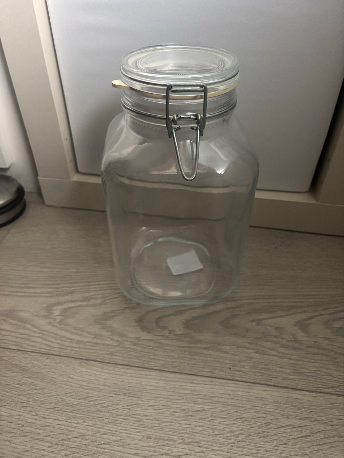 Glazen Opbergpot 300cl met Beugelsluiting, Voorraadpot, Ophalen of Verzenden, Gebruikt, Glas