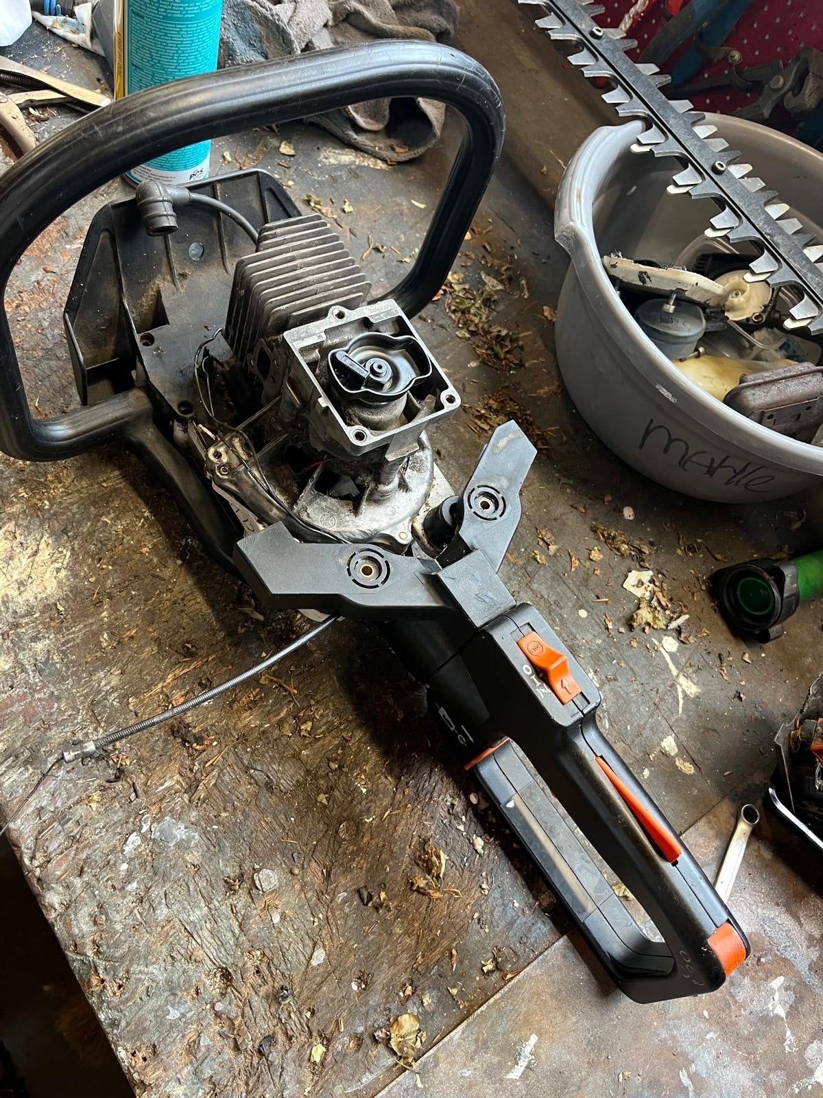 Stihl Heggenschaar HS 80/81 in Onderdelen vastloper, Ophalen of Verzenden, Gebruikt, Benzine