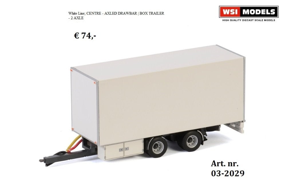 WSI Models dichte middenas aanhanger, Ophalen of Verzenden, Nieuw, Bus of Vrachtwagen, Wsi
