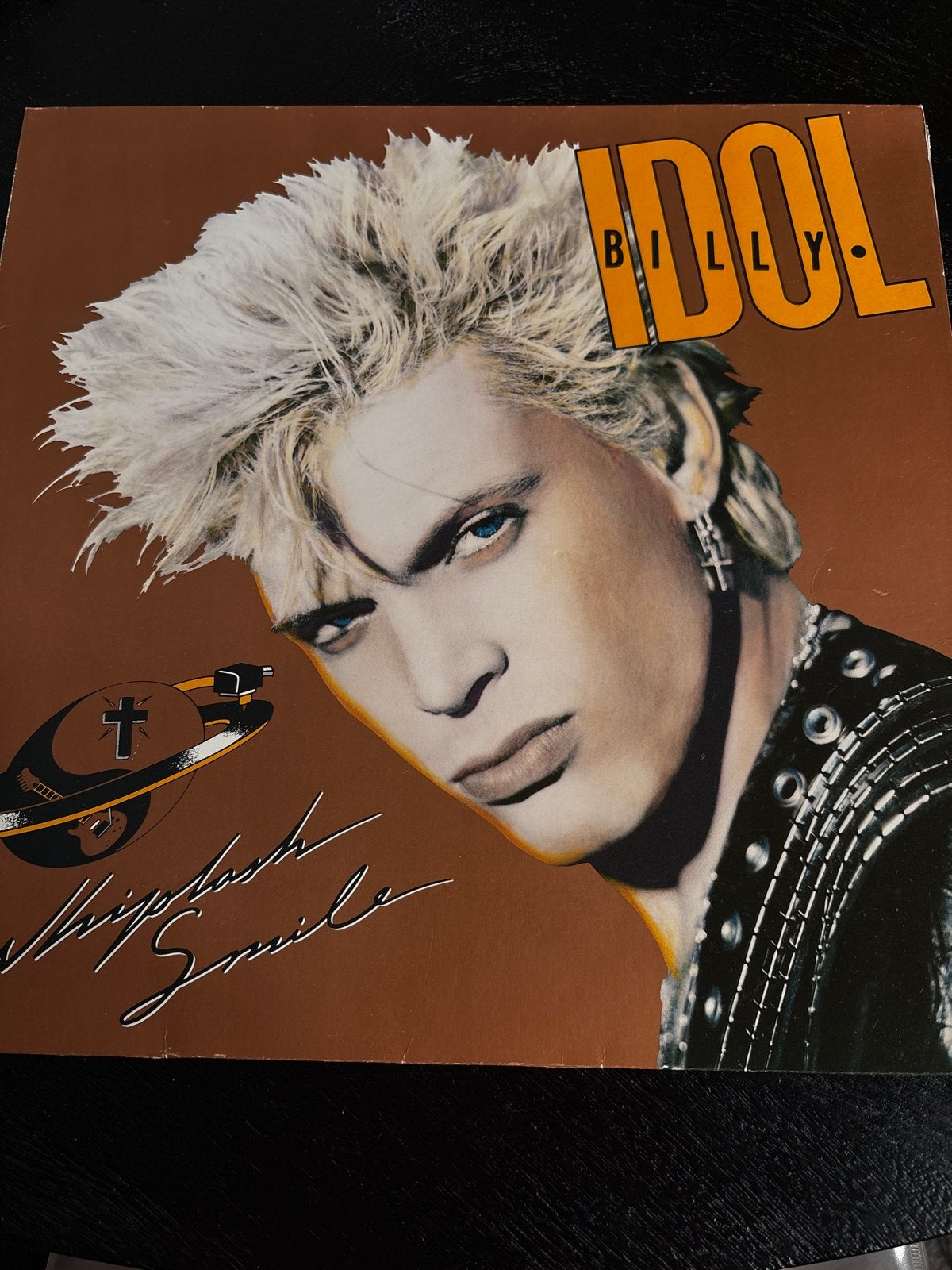 Billy Idol - Whiplash Smile vinyl elpee Pop/Rock), Cd's en Dvd's, Ophalen of Verzenden, Zo goed als nieuw, 12 inch, Poprock