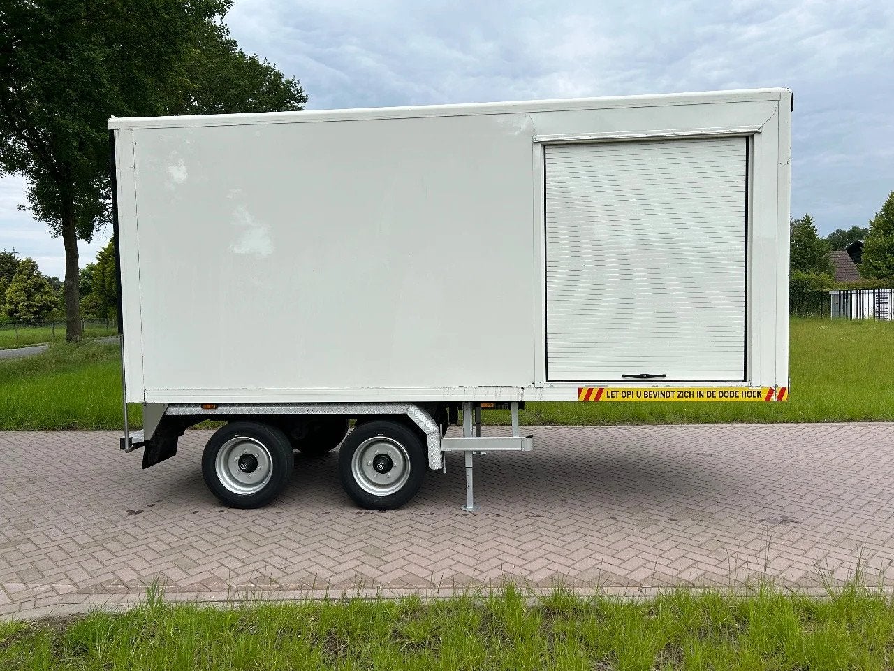 VAN DEN OEVER TRAILERS Be oplegger gesloten 8.4 ton stuur as, Auto's, Overige brandstoffen, Wit, Origineel Nederlands, Bedrijf
