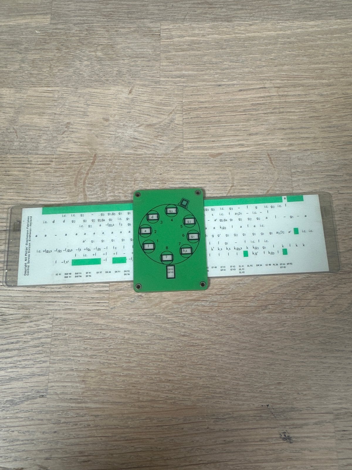 Vintage Philips buizen calculator/schuifliniaal, Ophalen of Verzenden