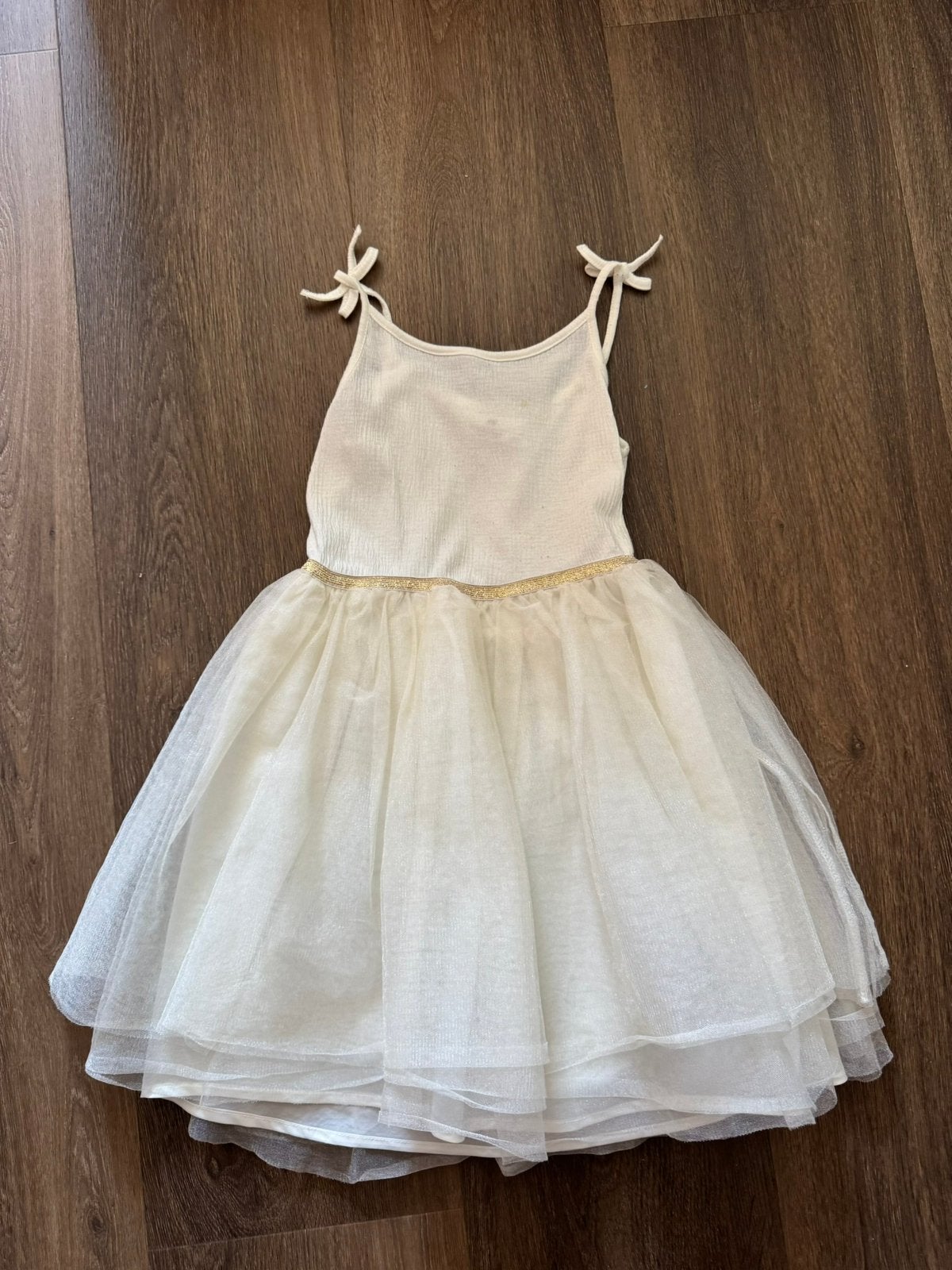 Witte jurk maat 122, Kinderen en Baby's, Ophalen of Verzenden, Zo goed als nieuw, Meisje, Jurk of Rok