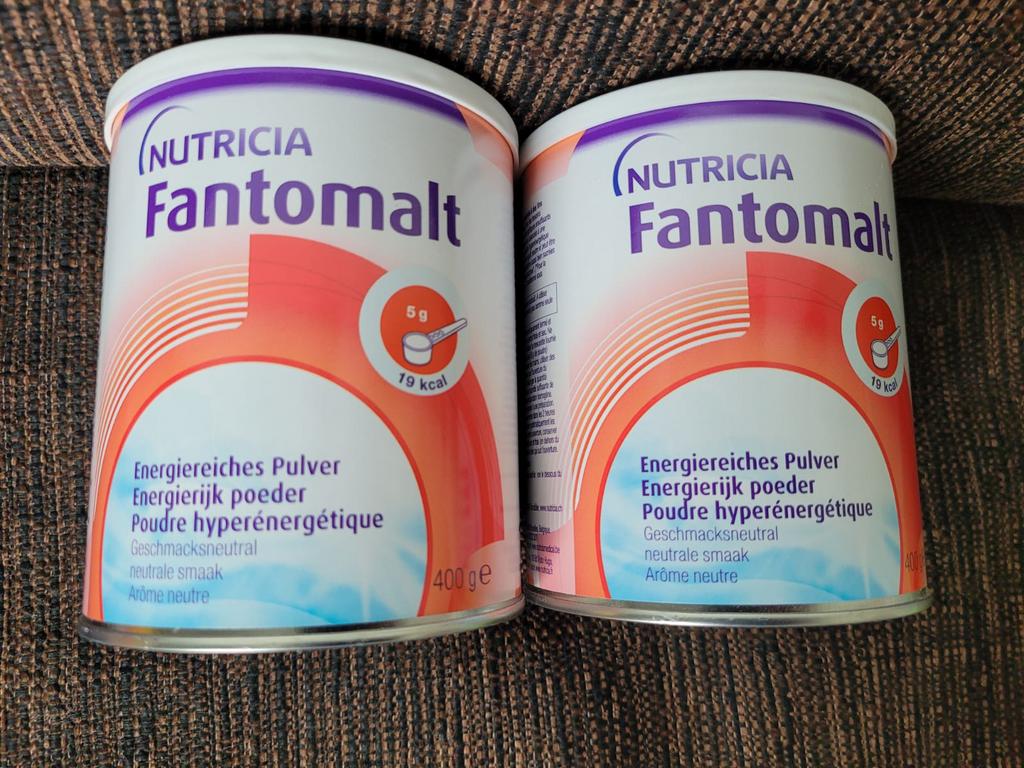 Fantomalt 2 x nutricia energierijk poeder 400 gram, Ophalen of Verzenden, Zo goed als nieuw, Poeder of Drank