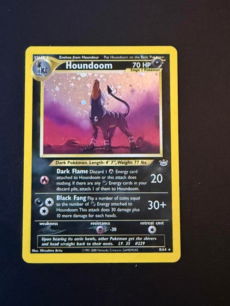 Houndoom neo revelation, Ophalen of Verzenden, Zo goed als nieuw