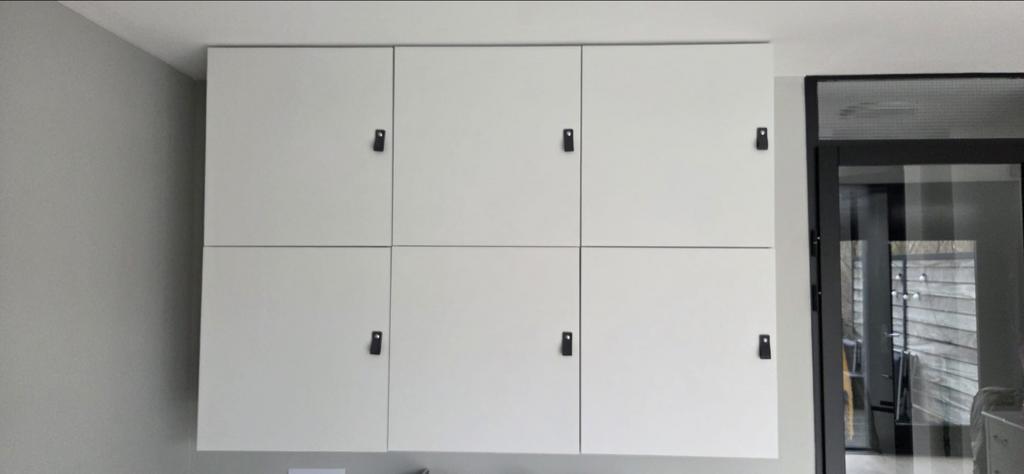 IKEA Besta opberg kasten - 6 stuks met leren handgrepen, Ophalen, Zo goed als nieuw